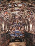 Michelangelo Buonarroti, Interior of the Sistine Chapel